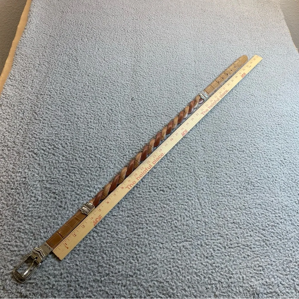 Womens fashion Belt with Silver Buckle size L35'' x‎ W1''